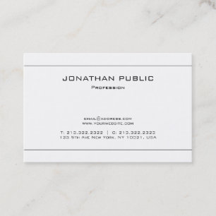 Elegant Minimalist Plain Modern Design Trendy Business Card