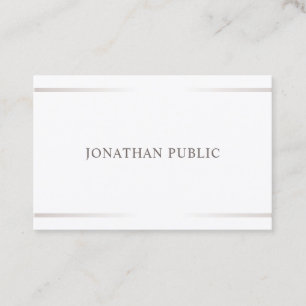 Elegant Minimalist Professional Design Modern Business Card