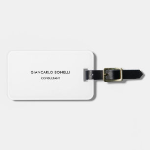 Elegant Minimalist Professional Luggage Tag