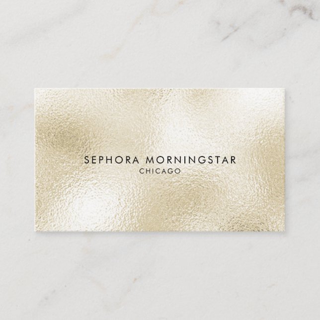 Elegant Minimalist Professional Modern Frost Opal Business Card (Front)