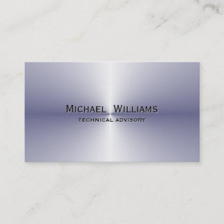 ELEGANT MINIMALIST PROFESSIONAL SIMPLE METAL BUSINESS CARD