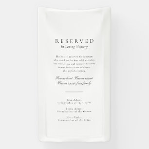 Elegant Minimalist Reserved Loving Memory Banner
