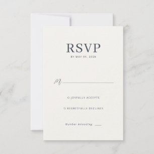 Elegant Minimalist RSVP Card