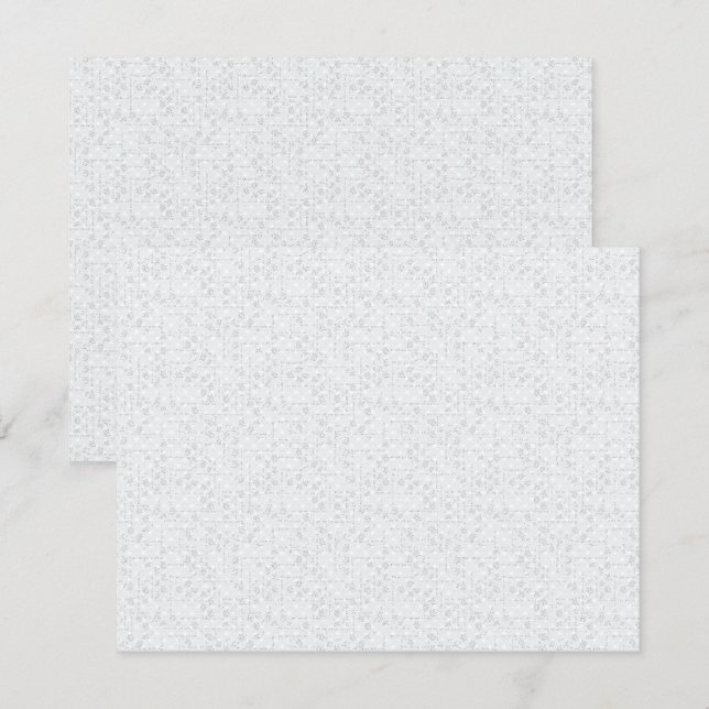 Elegant Minimalist School Pattern Card (Front/Back)