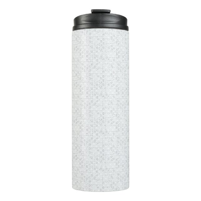 Elegant Minimalist School Pattern Thermal Tumbler (Front)