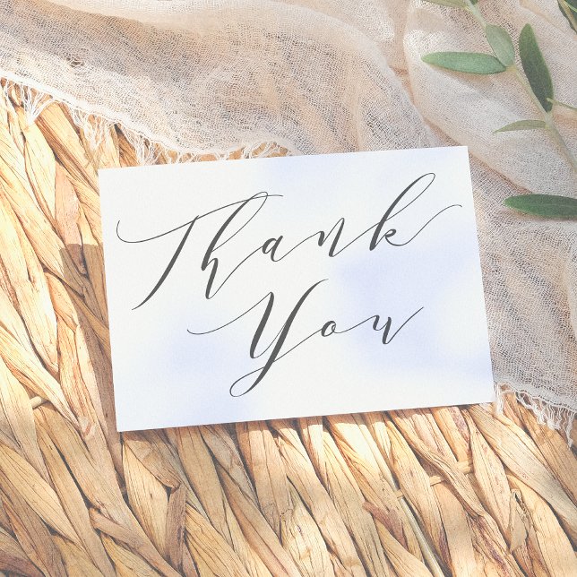 Elegant Minimalist Script Calligraphy Thank You (Creator Uploaded)