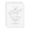 Elegant Minimalist Script Engagement Party