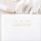 Elegant Minimalist Script Gold Return Address