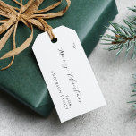 Elegant Minimalist Script Merry Christmas Family Gift Tags<br><div class="desc">Elegant Minimalist Script Merry Christmas Family Gift Tags</div>