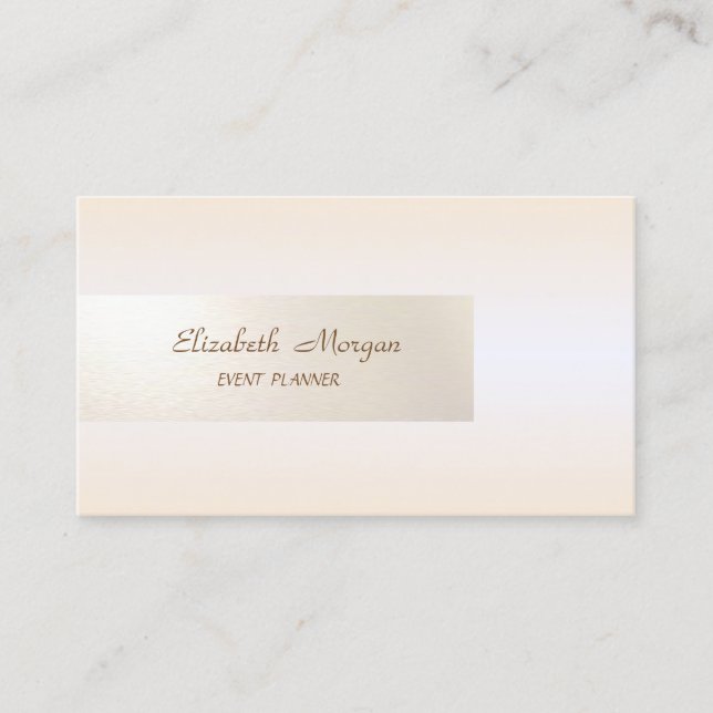 Elegant Minimalist,Shiny,Simple Business Card (Front)