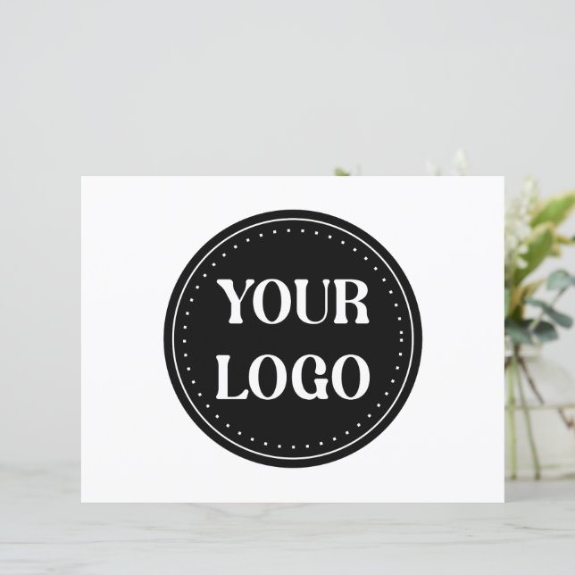 Elegant, Minimalist & Sleek Black QR Code Logo  (Standing Front)