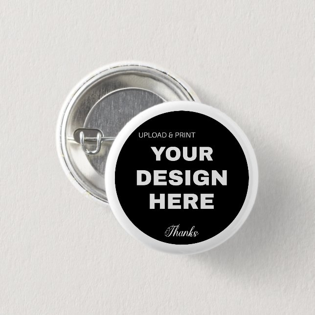 Elegant, Minimalist & Sleek Black QR Code Logo  3 Cm Round Badge (Front & Back)
