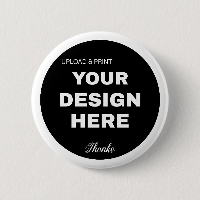 Elegant, Minimalist & Sleek Black QR Code Logo  6 Cm Round Badge (Front)