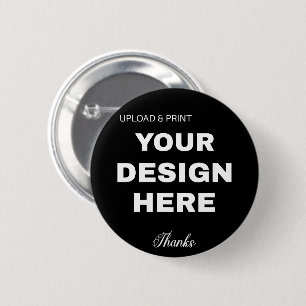 Elegant, Minimalist & Sleek Black QR Code Logo  6 Cm Round Badge