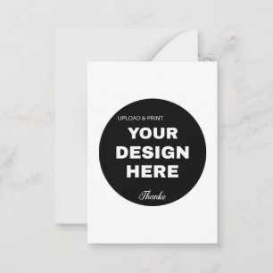 Elegant, Minimalist & Sleek Black QR Code Logo  Card