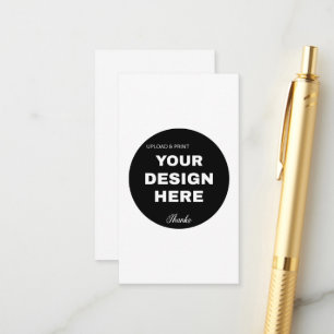 Elegant, Minimalist & Sleek Black QR Code Logo Enclosure Card