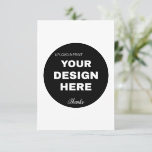 Elegant, Minimalist & Sleek Black QR Code Logo RSVP Card