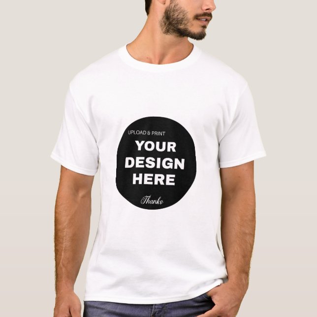 Elegant, Minimalist & Sleek Black QR Code Logo  T-Shirt (Front)