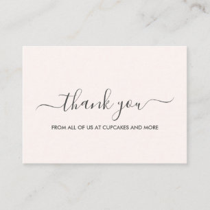 Elegant Minimalist Thank You Card