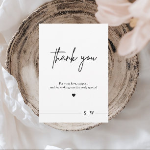 Elegant Minimalist Thank You Card