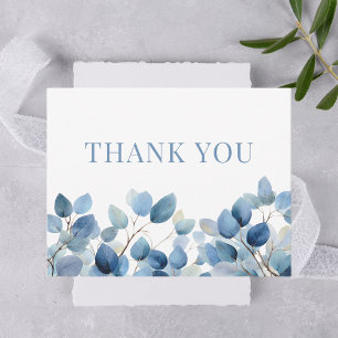 Elegant Minimalist Typography Wedding Thank You Card