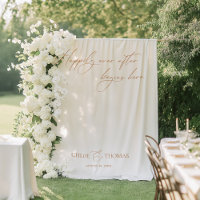 Elegant Minimalist Wedding Backdrops Banner