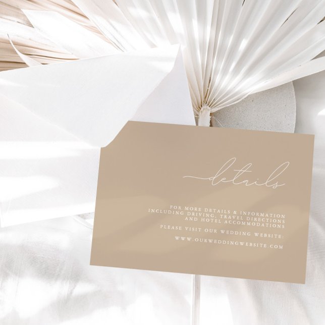 Elegant Minimalist Wedding Details Enclosure Card (Creator Uploaded)