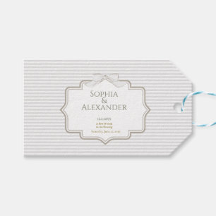 Elegant Minimalist Wedding Gift Tags