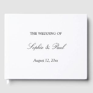 Elegant Minimalist Wedding Guest Book
