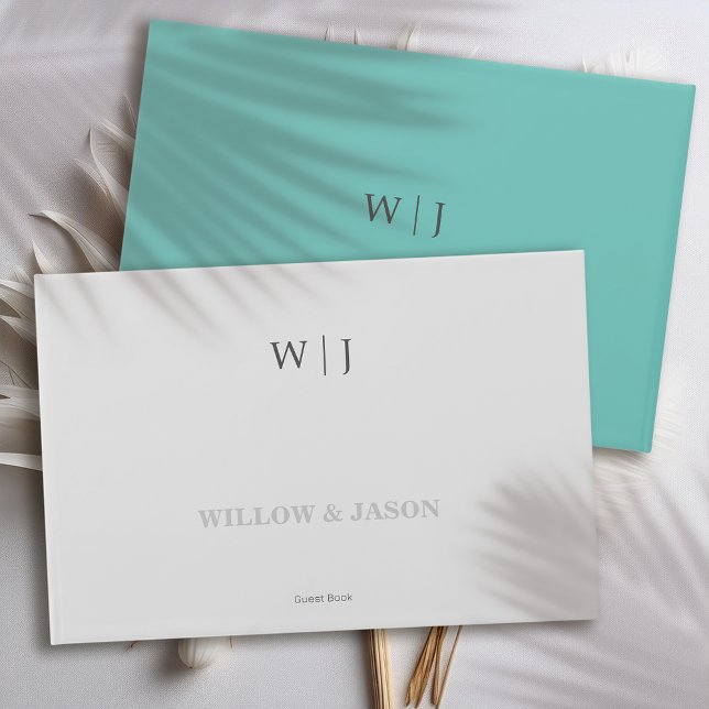 Elegant minimalist wedding guest book (Creator Uploaded)