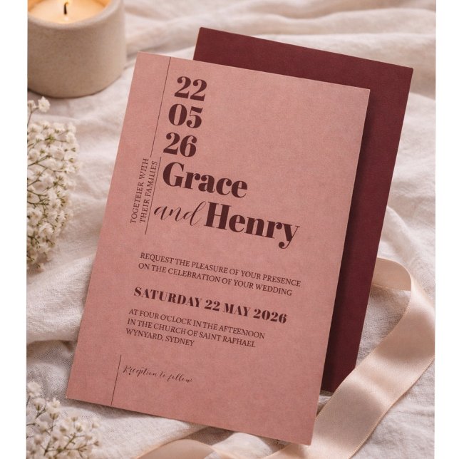 Elegant Minimalist Wedding Invitation (Creator Uploaded)