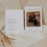 Elegant Minimalist Wedding Invitation<br><div class="desc">This is an elegant, modern wedding invitation template featuring a beautiful calligraphy font and minimalist design. Edit most* wording and all colours. * the word "and" is not editable . // For matching items, please visit the "ALICE" collection in the Sincerely By Nicole Zazzle store. * If you like this...</div>