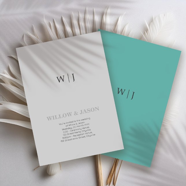 Elegant minimalist wedding invitation (Creator Uploaded)