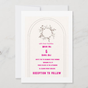 Elegant Minimalist Wedding Invitation Card