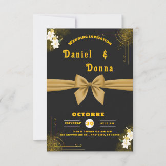 Elegant Minimalist Wedding Invitation – Editable