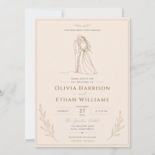 Elegant Minimalist Wedding Invitation Template