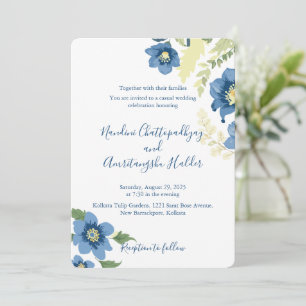 Elegant Minimalist Wedding Invitation Template   E