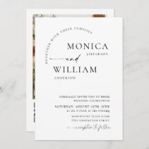 Elegant Minimalist Wedding Photo QR code