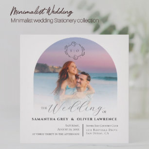Elegant Minimalist Wedding RSVP Card