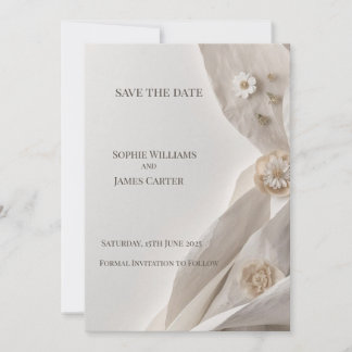 Elegant Minimalist Wedding Save the Date