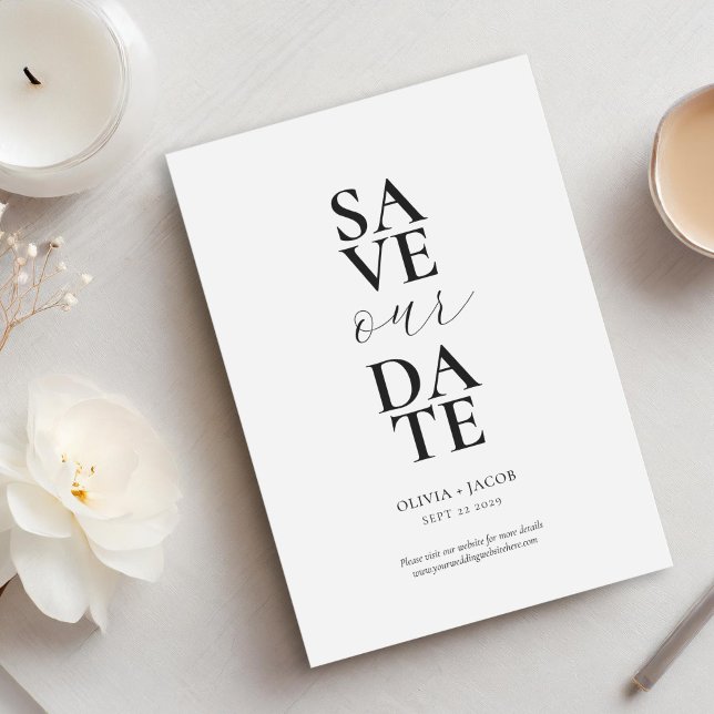 Elegant Minimalist Wedding Save The Date (Creator Uploaded)