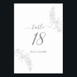 Elegant Minimalist Wedding Table Number<br><div class="desc">Elegant Minimalist Wedding Table Number</div>