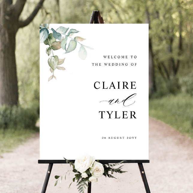 Elegant Minimalist Wedding Welcome Sign (Creator Uploaded)