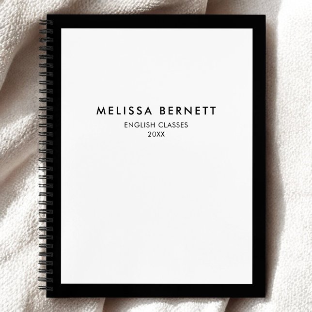 Elegant Minimalist White Notebook (Creator Uploaded)