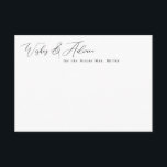 Elegant Minimalist Wishes & Advice Cards<br><div class="desc">This elegant design features a script heading in any colour and your customised text. Add your text using the template form. Select the option to customise further to change text styles and colours.</div>