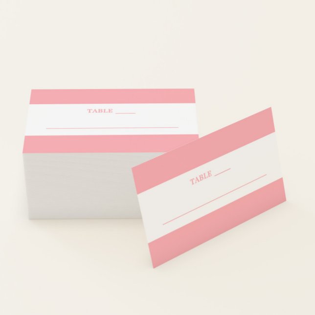 Elegant Minimalistic Blush Pink Wedding Place Card (Creator Uploaded)