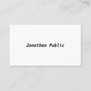 Elegant Minimalistic Design Professional Modern Business Card