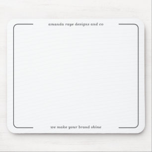 Elegant Minimalistic Interior Designer Studio Mouse Pad