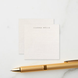 Elegant Minimalistic Personalised Linen (image) Enclosure Card