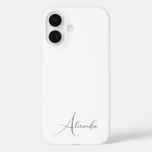 Elegant minimalistic personalised name for woman iPhone 16 case